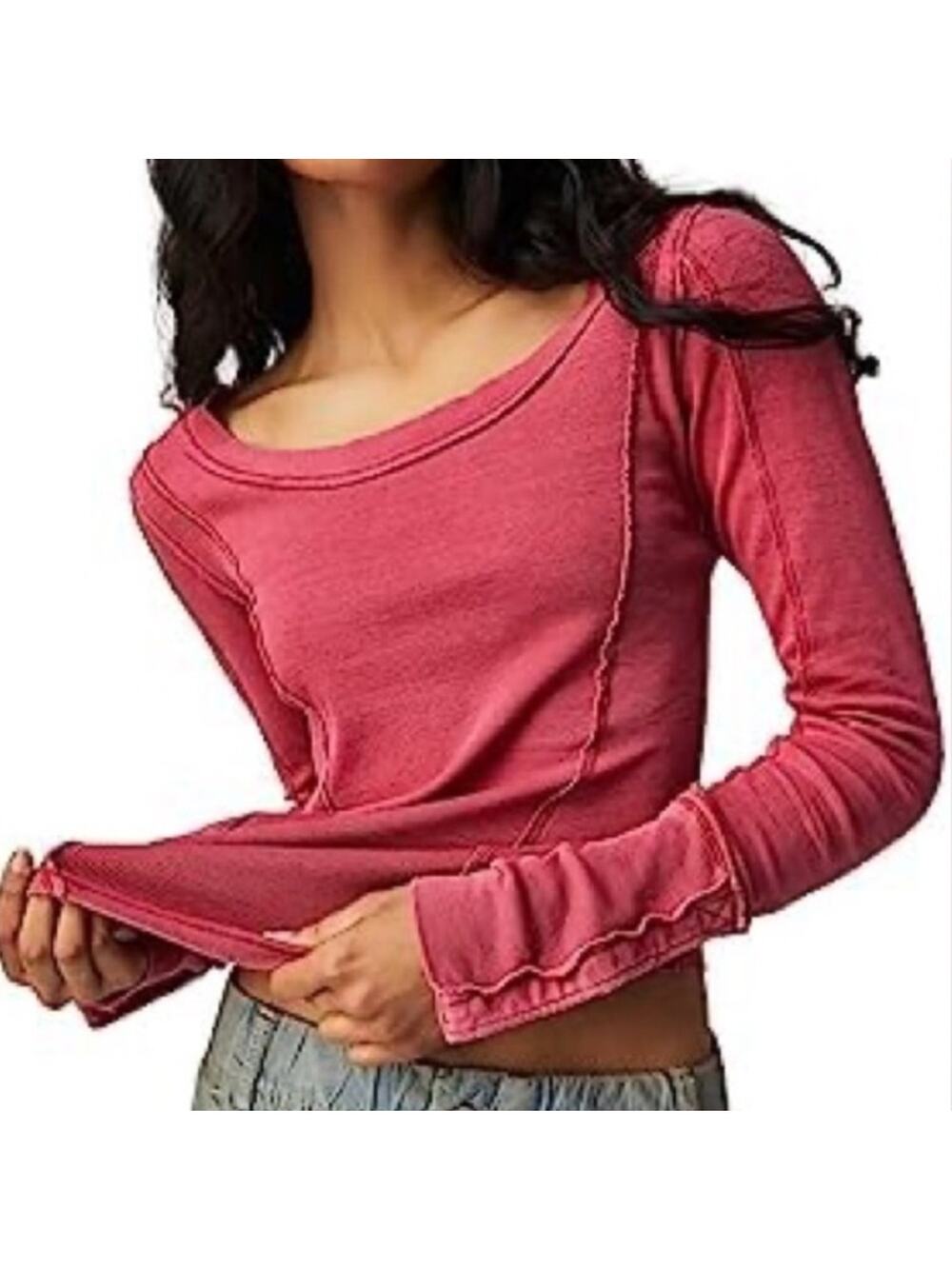 Free People Stuck On You Cuff Top - Mademoiselle Pink S